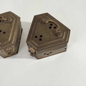 Vintage Brass Cricket Box