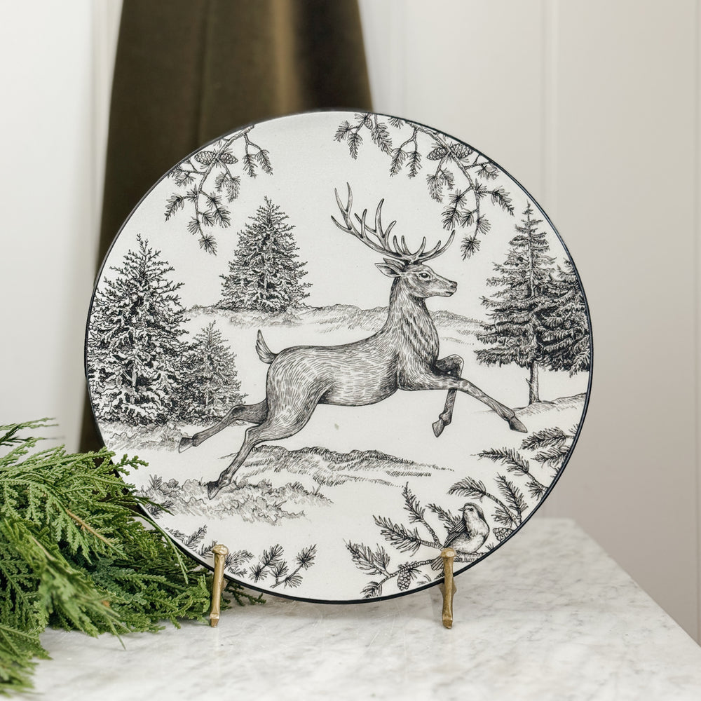 Woodland Deer serving platter.