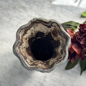 Vintage cast iron vase - FRANCE.