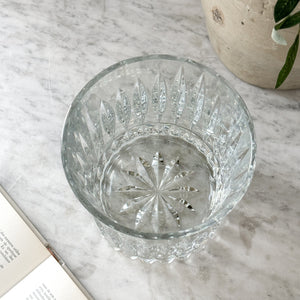 Vintage Crystal Ice Bucket.