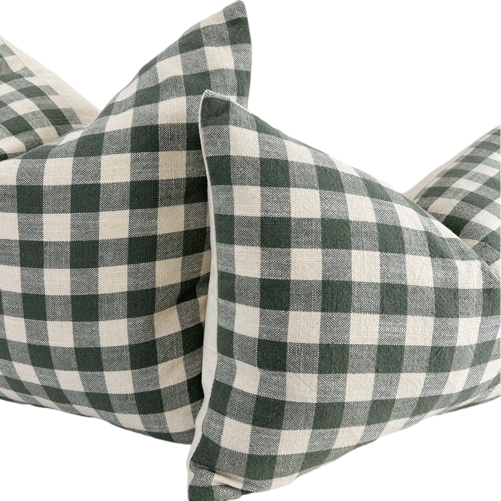 Gretchen Gingham Pillow- Multiple Sizes