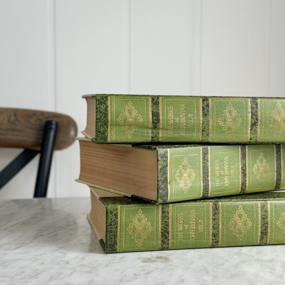 Vintage Green Book- The Works of John Bunyan