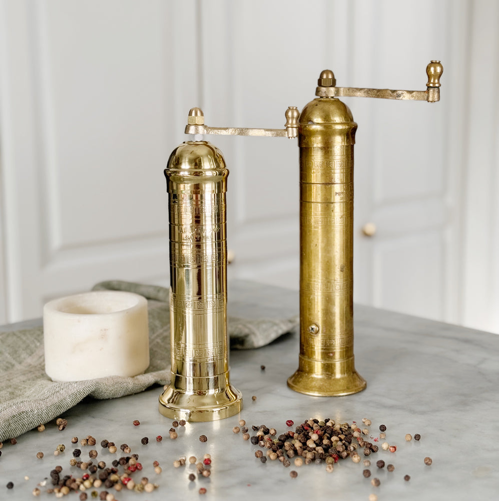 
                
                    Load image into Gallery viewer, 9&amp;quot; Brass Pepper Grinder.
                
            