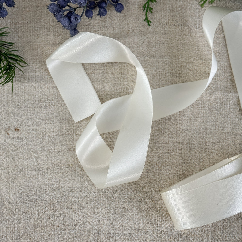 Ivory Satin 1.5” Wide Ribbon.