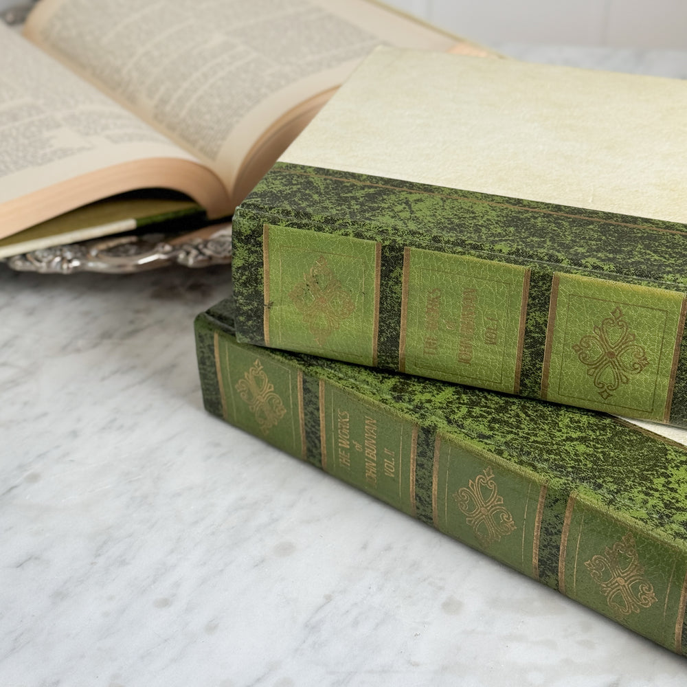 Vintage Green Book- The Works of John Bunyan
