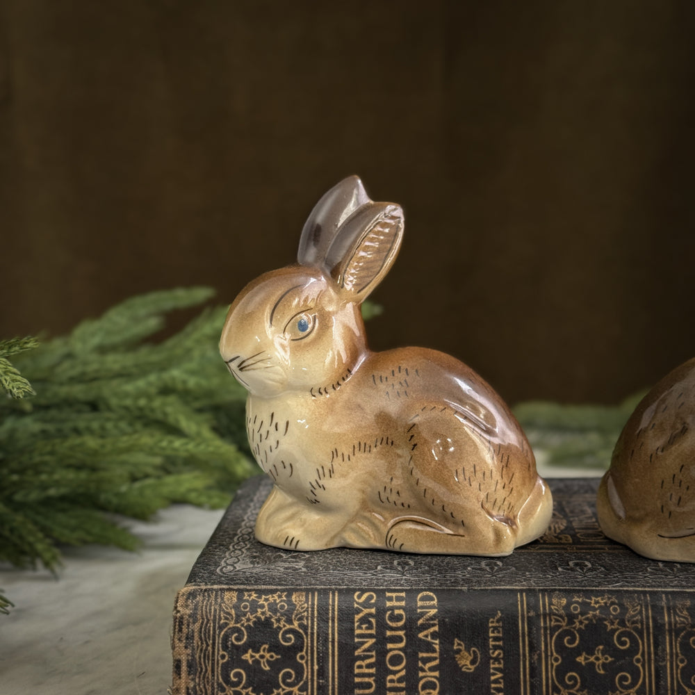 Vintage Polish Ceramic Bunnies.