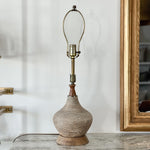 Vintage Wooden and Brass Lamp base
