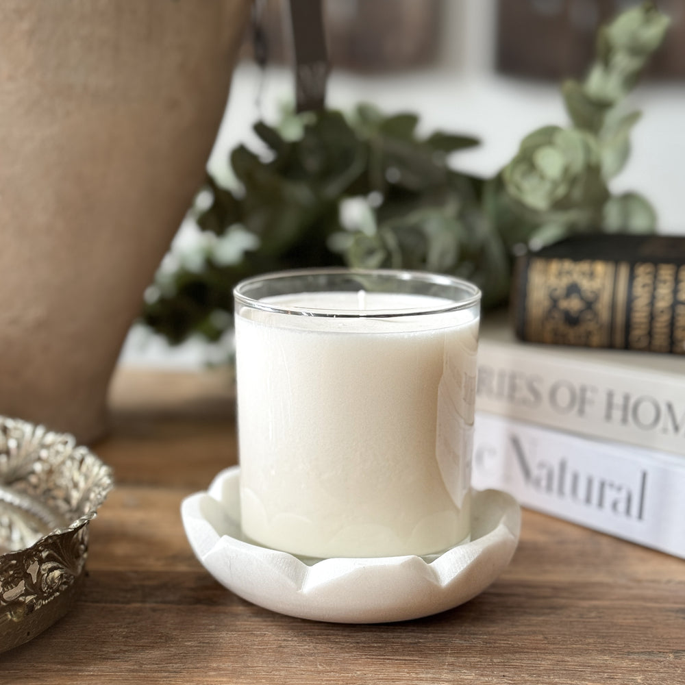 Marble Scalloped Bowl