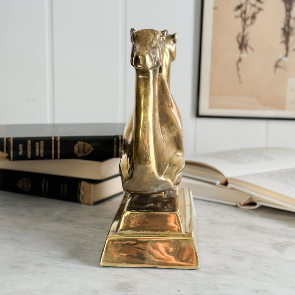 Vintage Brass Camel Door Stop