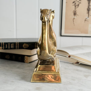 Vintage Brass Camel Door Stop