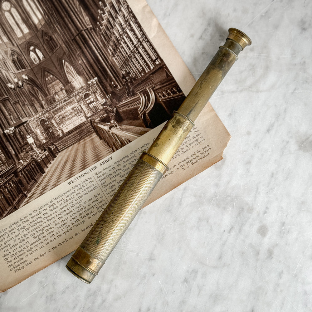 Vintage brass pocket periscope