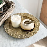Vintage Brass Scallop Tray.