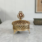 Vintage Gold Cameo Ring box