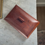 Vintage Wooden Box with Lid