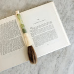 Vintage Calligraphy Brush- Green Bead