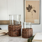 Wicker Base Vase.