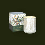 Illume - Boxed Mercury Glass Balsam and Cedar Candle.