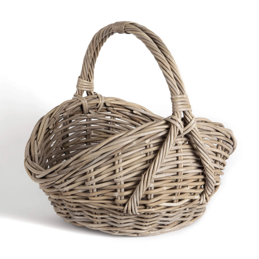 Rattan oval Gathering Basket