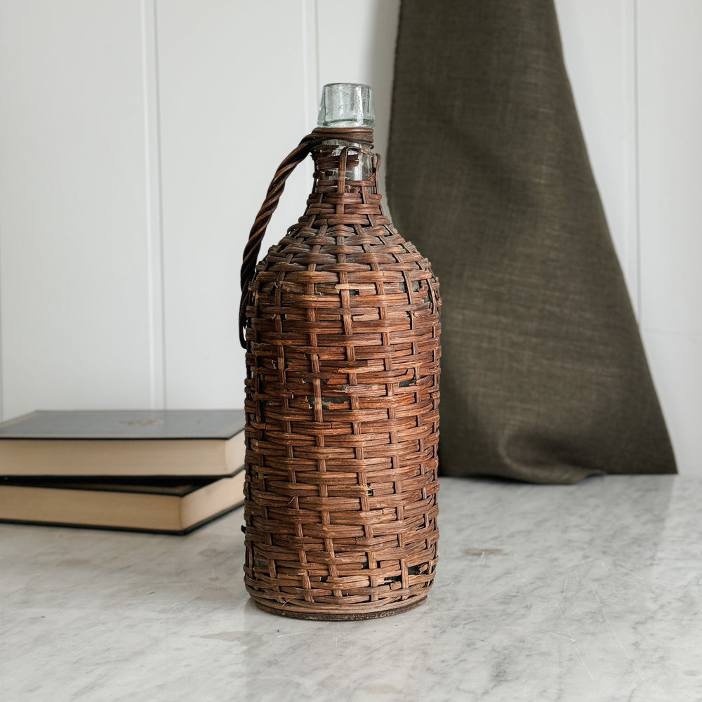 Vintage Wicker Demijohn