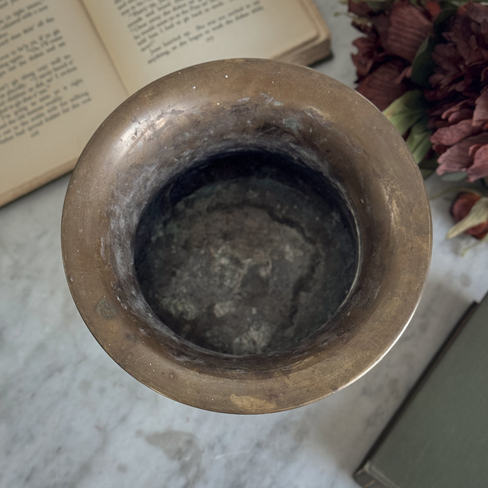 Vintage Brass Urn with Handles.