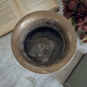 Vintage Brass Urn with Handles.