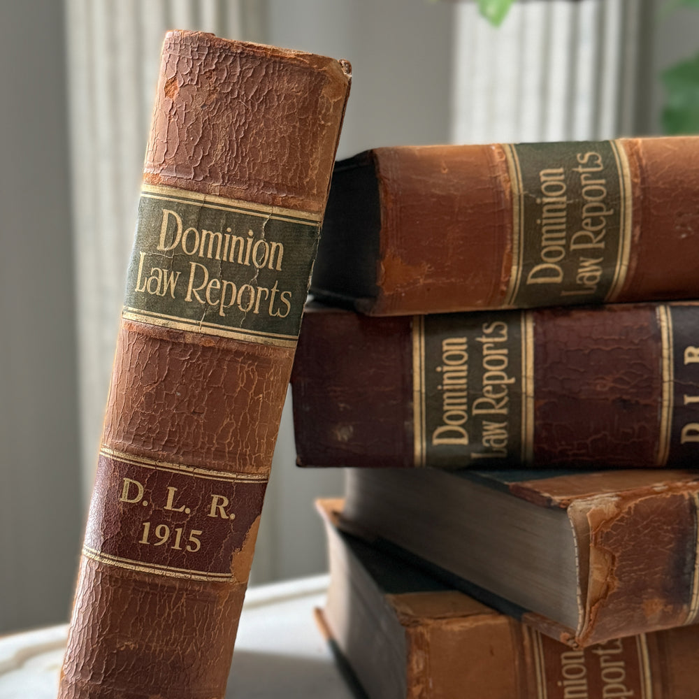 Antique Dominion Law Books.