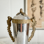 Vintage Silver and Brass Urn with Acorn handle