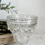 Vintage Glass Pedestal Vase