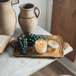 Vintage Green Marble Grapes