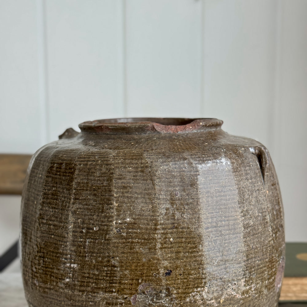 Vintage Brown Bean Pot II.
