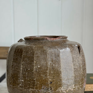 Vintage Brown Bean Pot II.