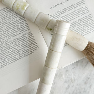 Vintage Large White Stone Calligraphy Brush