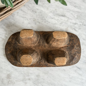 Vintage West African carved Stool