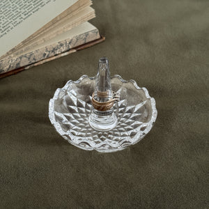 Vintage crystal ring holder