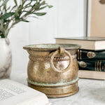 Vintage Brass Ring Handle Pot.
