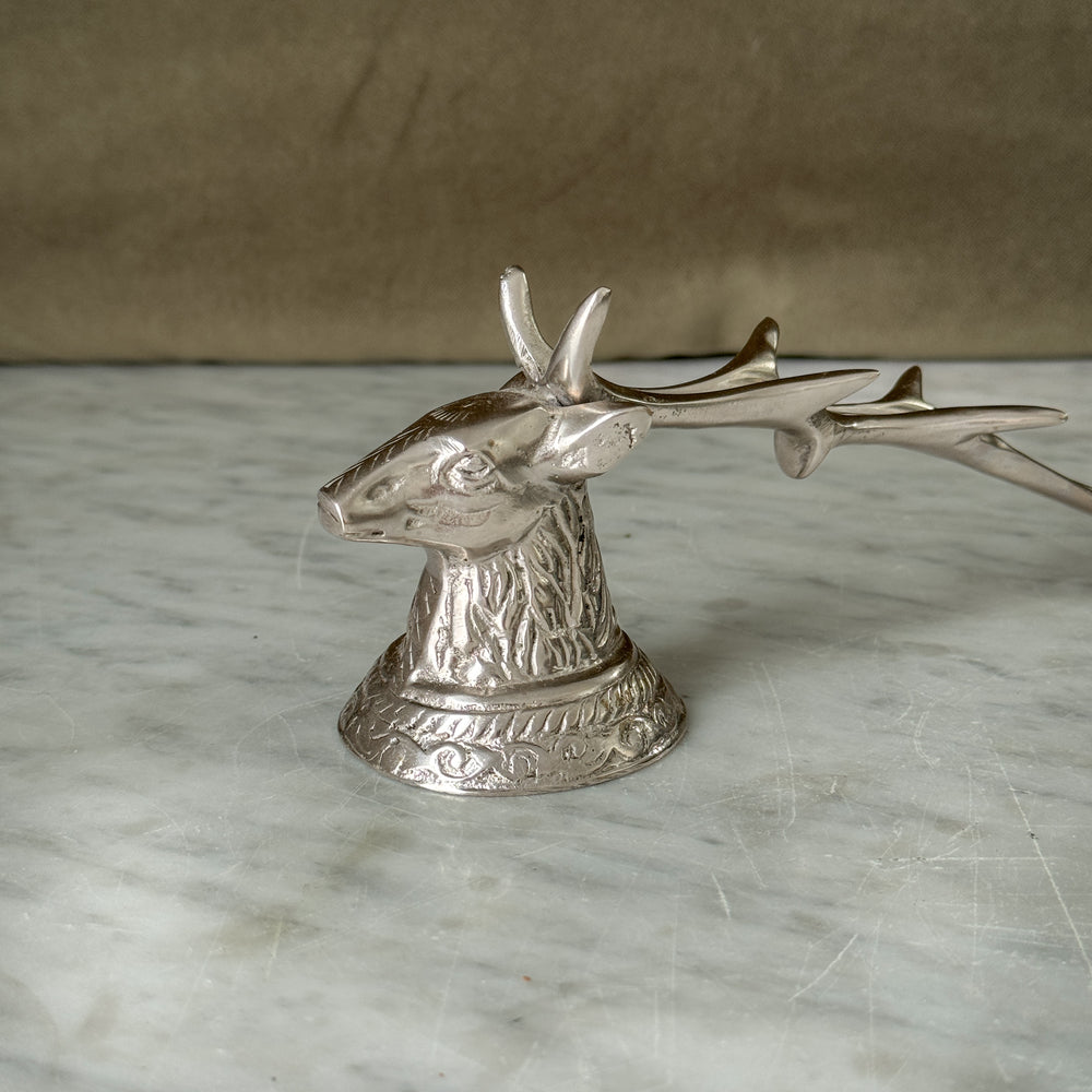 Vintage Silver Stag Candle Snuffer