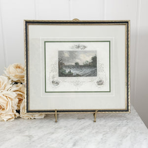 Vintage green Rapids Niagara Falls Print