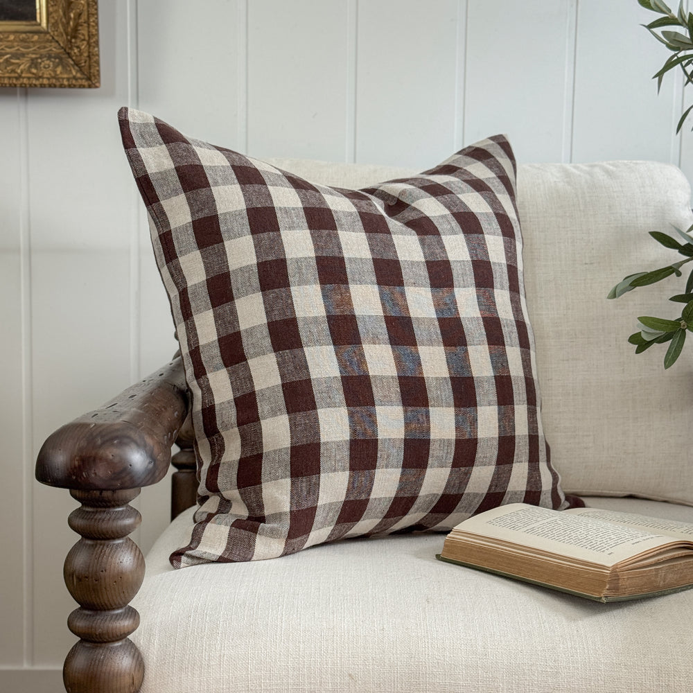 Leigh Gingham Pillow Cover- Multiple Sizes.