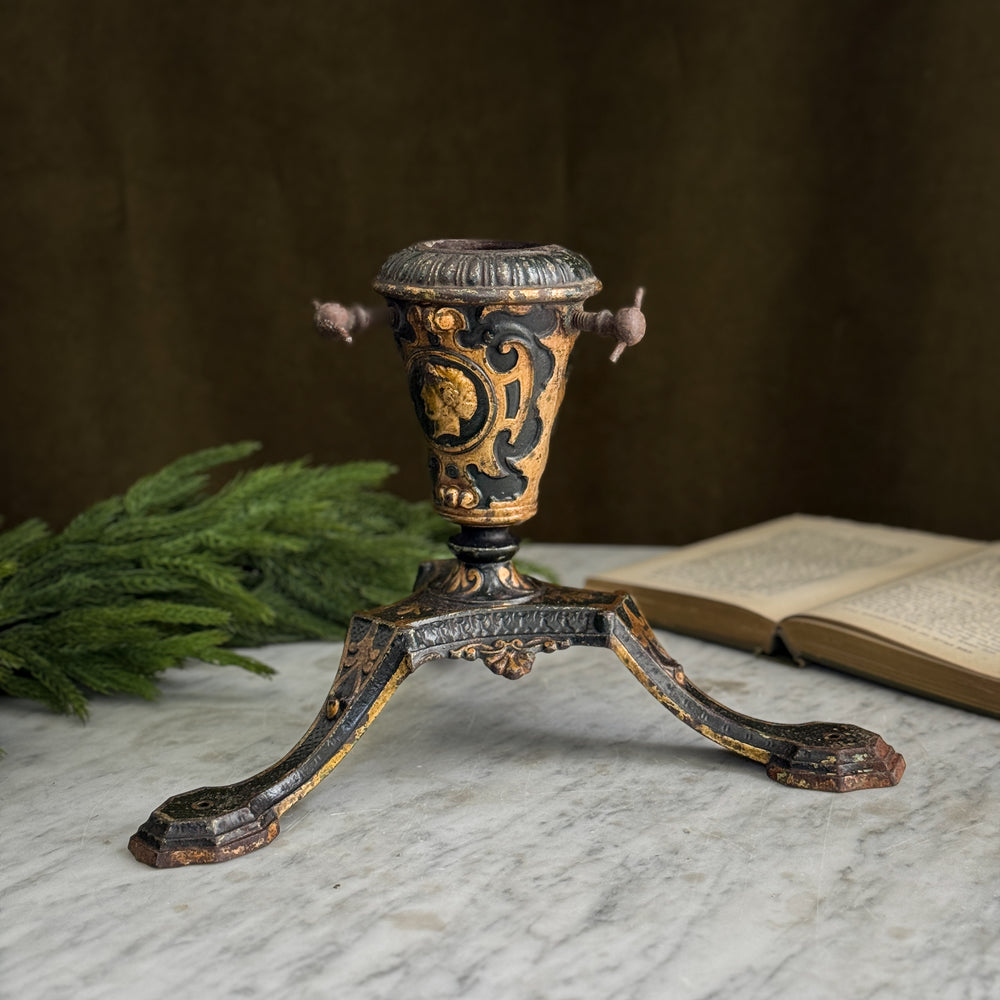 Vintage Cast Metal Tree Stand.