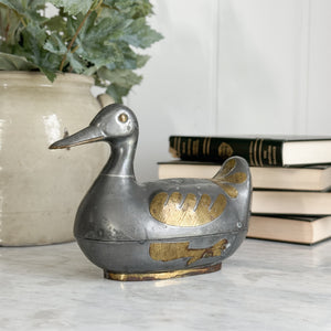 Vintage Metal Fancy Duck.