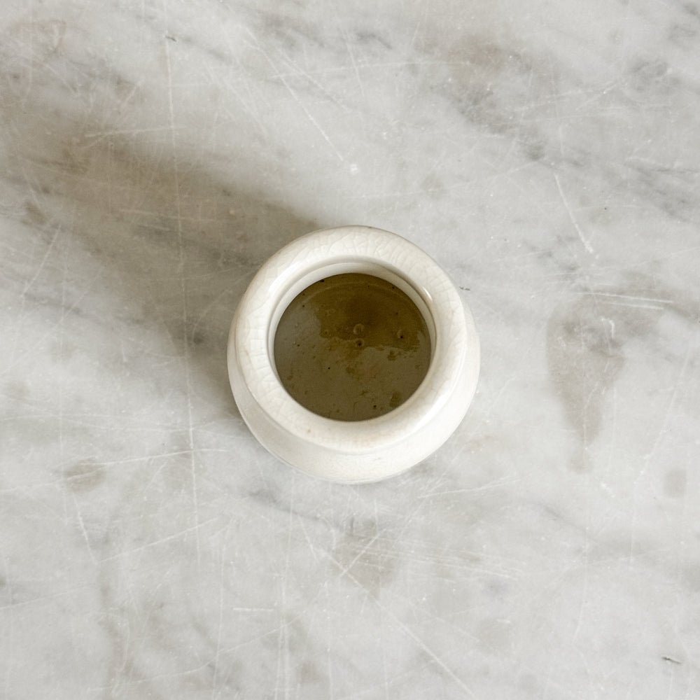 Vintage Stoneware Creme Fresh Crock