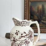 Antique Ironstone Transferware Pitcher