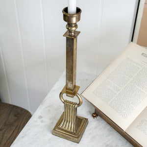 Vintage tall ring taper candleholder.