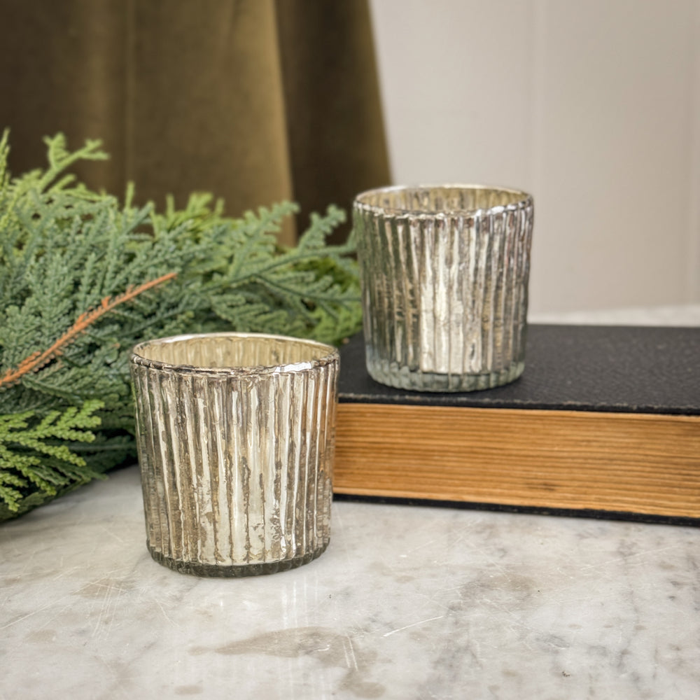 Ribbed Mercury Votive.