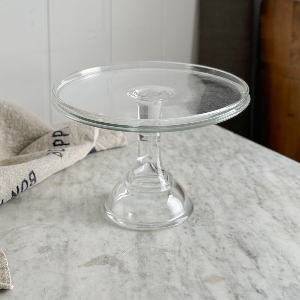 Vintage Glass Cake Stand.