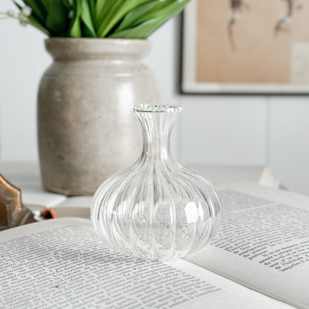 Clear Ripple Budvase