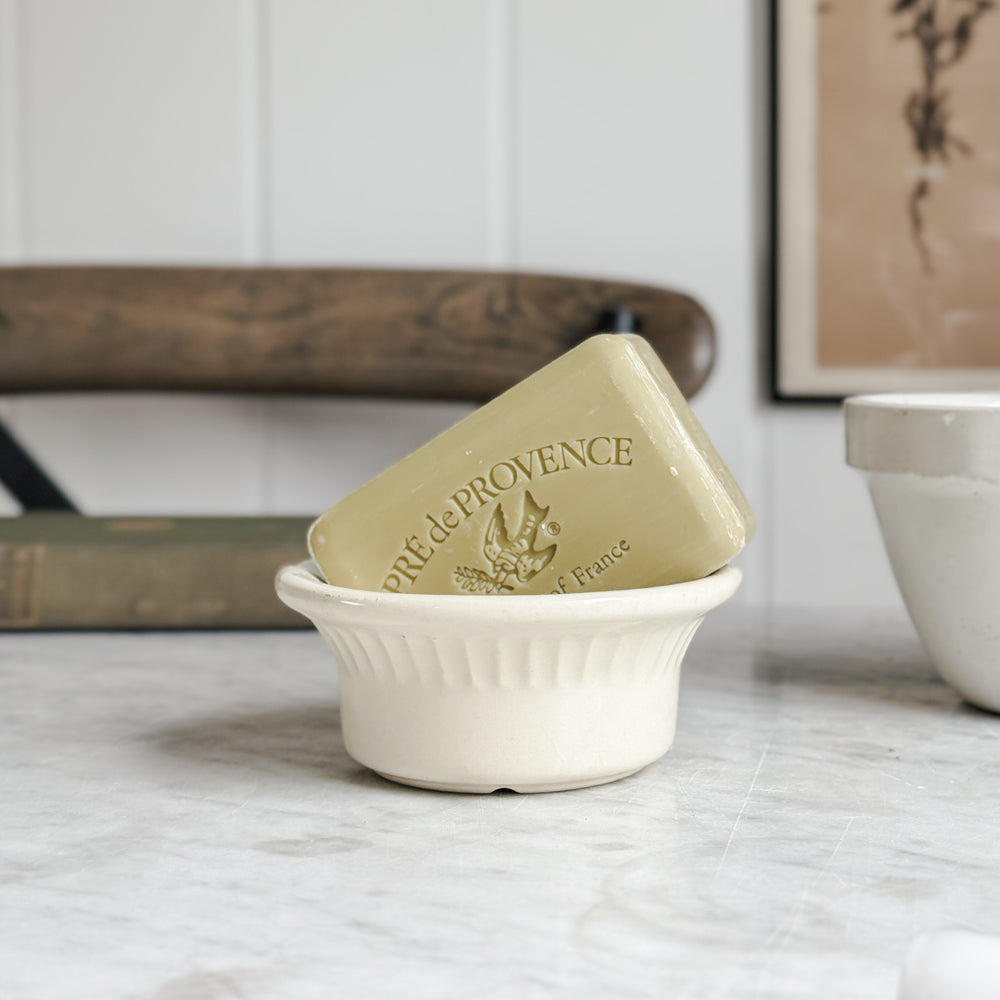 Vintage cream tapered bowl - USA.