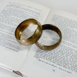 Vintage brass bangle pair.