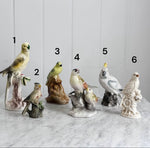 Vintage Porcelain Painted Birds