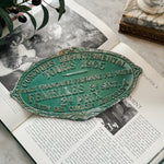 Vintage green cattle award- FRANCE.